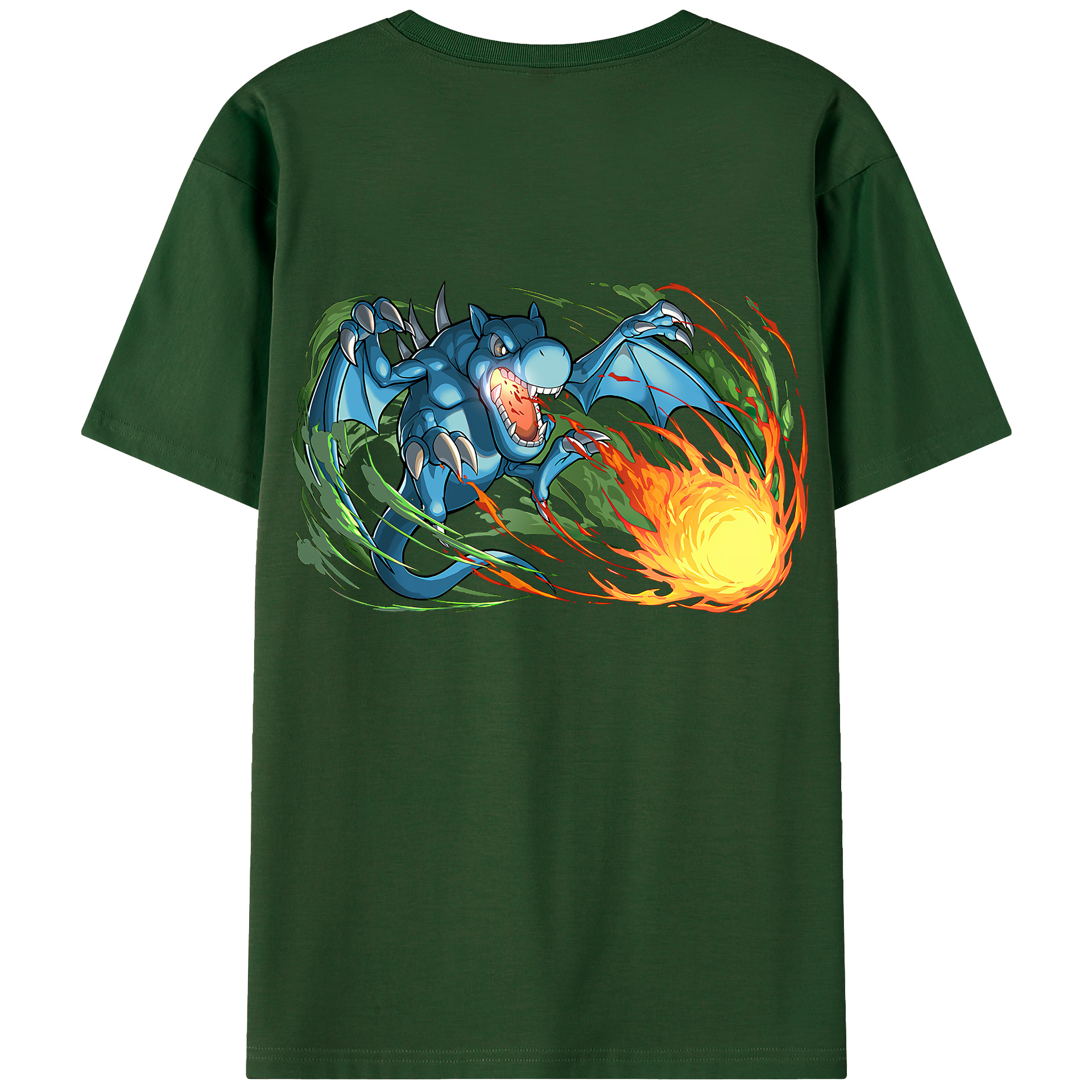 （画像用） 遊☆戯☆王 Yu-Gi-Oh! 綿100％半袖Tシャツ（背面プリント）